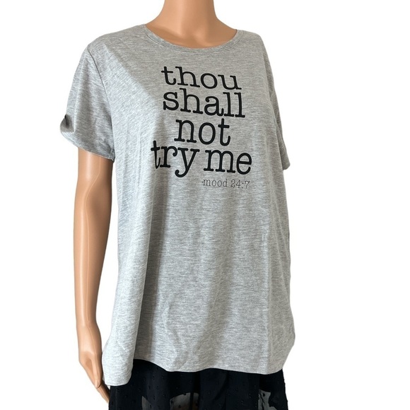 THOU Shall Not Try Me- Mood 24:7 Short Sleeve Shirt - Picture 5 of 8